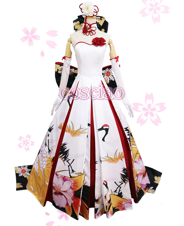 Fate セイバー コスプレ衣装 着物ドレス