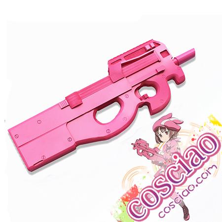 【生産終了】GGO レン P90 コスプレ道具 ピンク 戦闘用銃 ピーちゃん 小比類巻香蓮 コスプレアイテム
