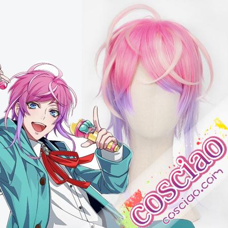 飴村乱数 コスプレウィッグ ヒプノシスマイク かわいい メッシュ ヒプマイ Fling Posse easy R ウィッグ