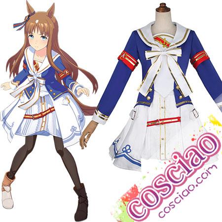 ウマ娘 グラスワンダー コスプレ衣装 勝負服 セーラー服 かわいい 受注生産 獣耳＆尻尾追加購入可能