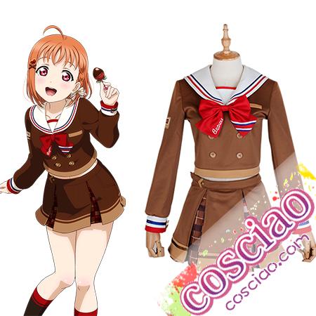 ラブライブ!サンシャイン 高海千歌 SR バレンタイン編Part2 コスプレ衣装 チョコの泉 覚醒前 制服 通贩 